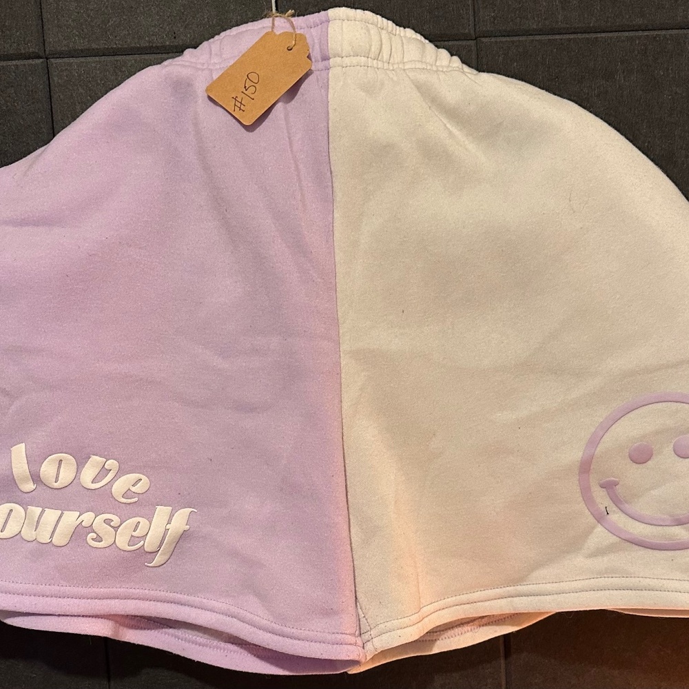 Love yourself shorts 2x